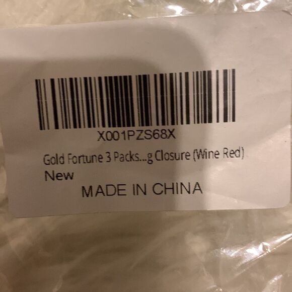 Package of three wine color shoe and/or lingerie drawstring bags - Picture 8 of 8